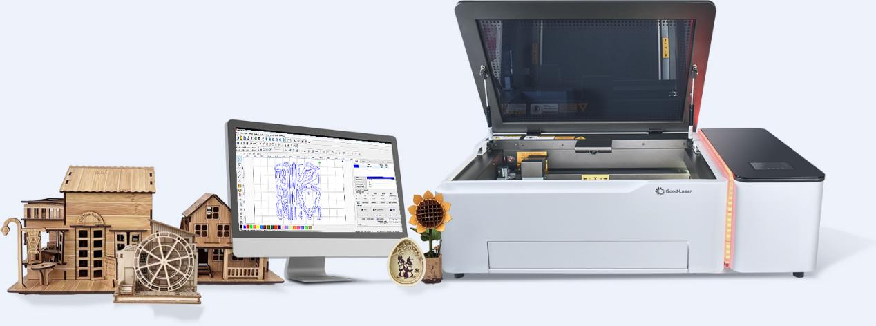 آلة القطع بالليزر CO2 لسطح المكتب Light 530